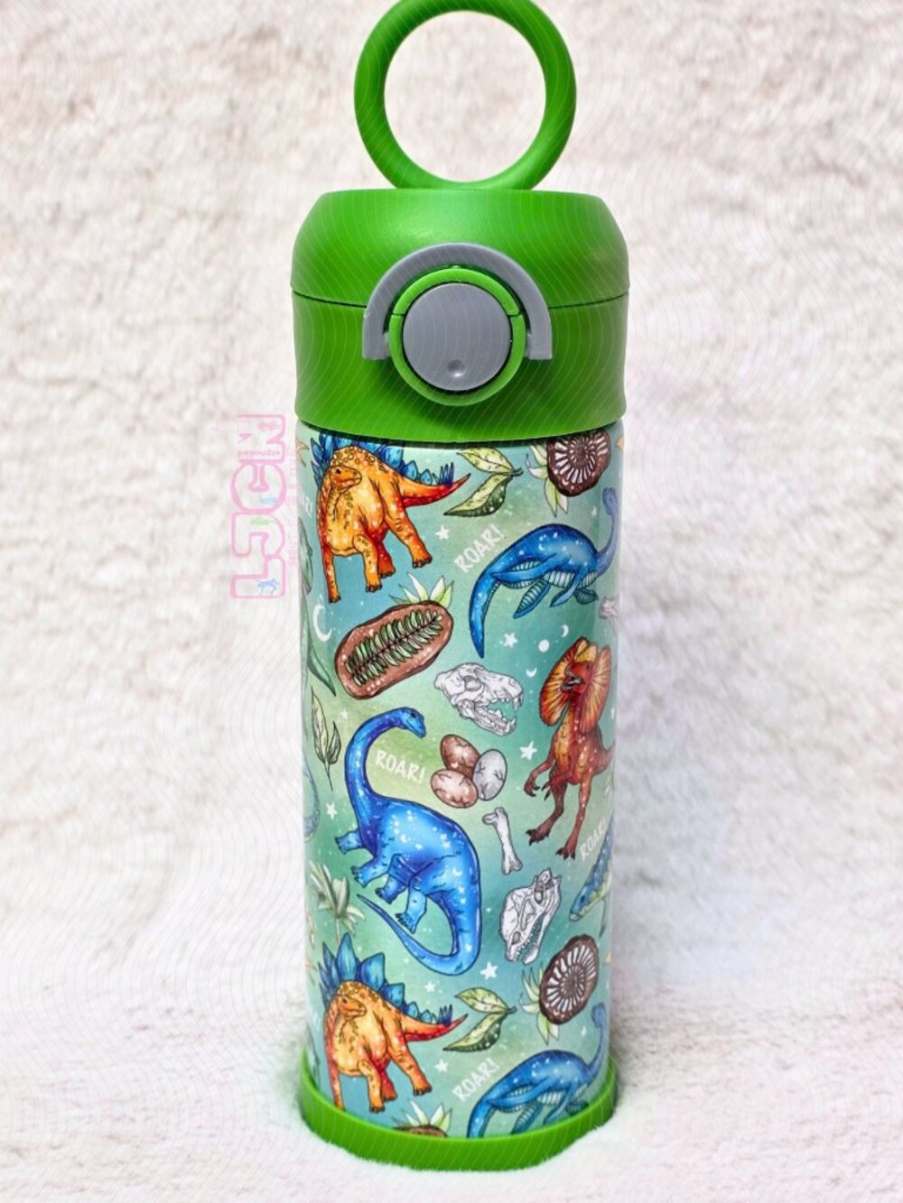 DINOS 12oz KIDS WATER BOTTLE